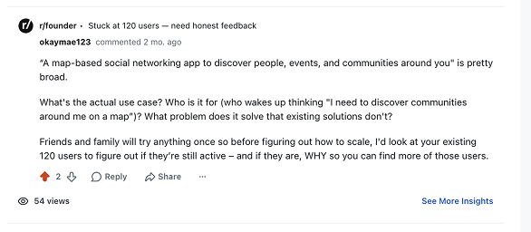 Reddit advice example 30