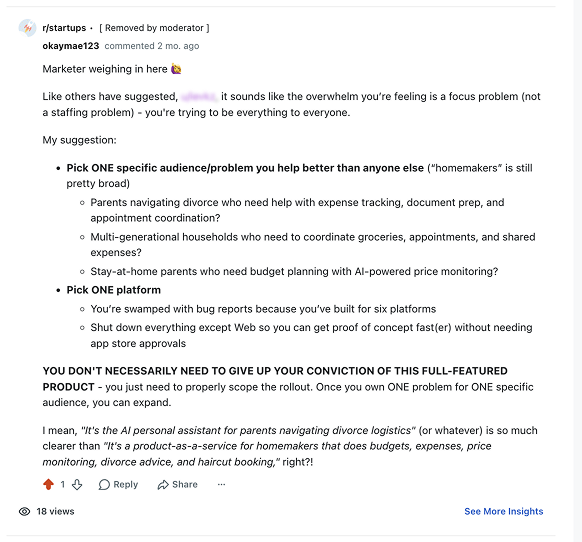 Reddit advice example 14